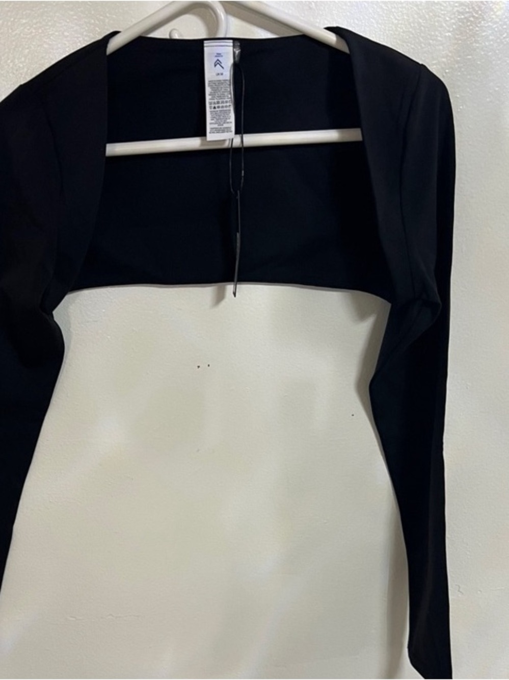 Women's Black Cropped Bolero Jacket - Unbranded